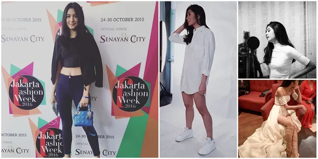 FOTO: Pamer Pusar - Kaki Jenjang, Mikha Tambayong Makin Hot