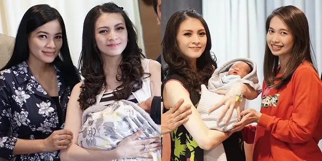Foto Para Seleb Menjenguk Anak Kedua Donita dan Adi Nugroho