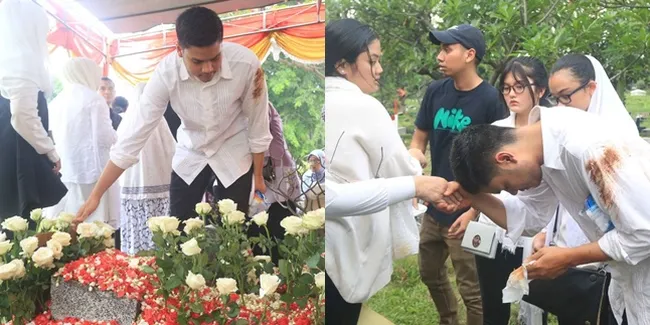 FOTO: Pemakaman Adik Asta RAN, Tegar di Luar Penuh Duka di Dalam