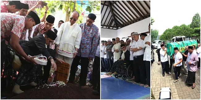 Foto: Pemakaman Ibunda Adrie Subono, BJ Habibie Ikut Tabur Bunga