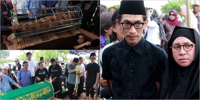 Foto: Pemakaman Jenazah Ayah Anto Hoed, Penuh Duka Mendalam