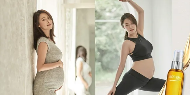 FOTO: Pemotretan Kehamilan Kahi, Hamil Besar Tubuh Tetap Langsing