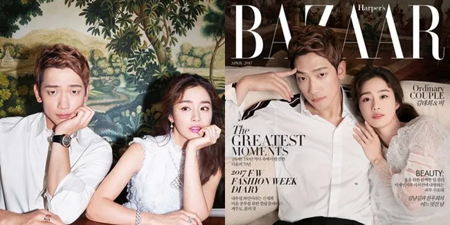 FOTO: Pemotretan Rain - Kim Tae Hee Pasca Menikah, Manis Serasi