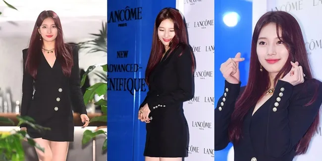 FOTO: Penampilan Baru Suzy Pamerkan Rambut Red Wine, Makin Cantik dengan Aura Dewasa