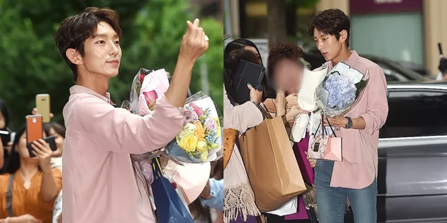 FOTO: Penampilan Ganteng Lee Jun Ki Pakai Kemeja Pink Simple