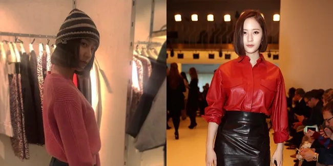 FOTO: Penampilan Perdana Krystal Pamerkan Rambut Pendeknya