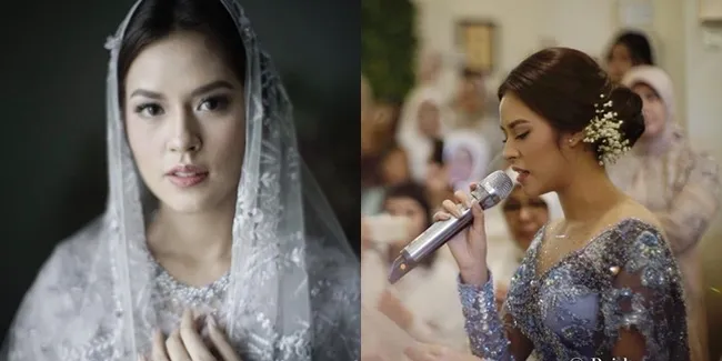 FOTO: Pengajian Jelang Pernikahan, Raisa Cantik Anggun Berkebaya