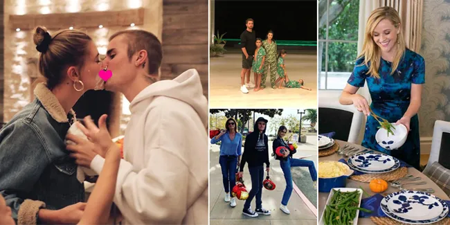 FOTO: Perayaan Thanksgiving Artis Hollywood, Hangat & Romantis!