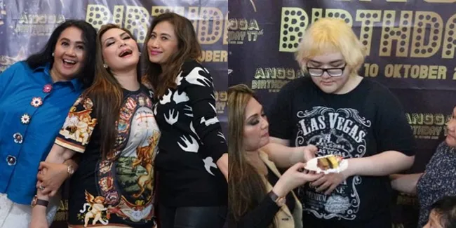 Foto Perayaan Ulang Tahun Angga Anak Nia Daniaty dan Farhat Abbas yang Ke-17, Diberi Hadiah Buket Uang