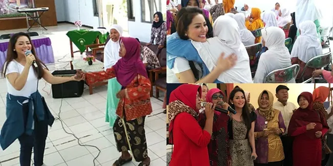 FOTO: Pergi ke Pemalang, Kristina Kunjungi SLB dan Panti Jompo
