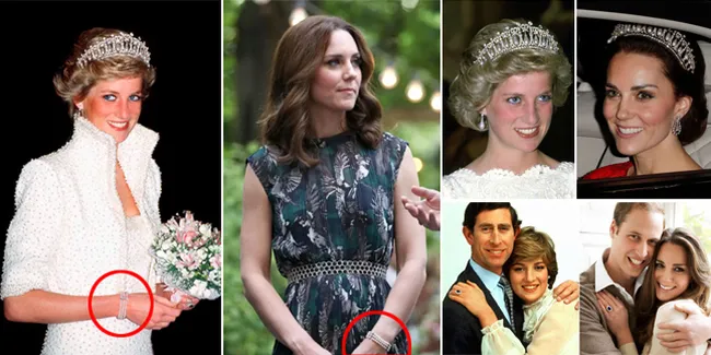 FOTO: Perhiasan Mewah Kate Middleton Ternyata Warisan Putri Diana