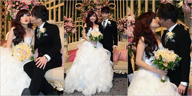 FOTO: Pernikahan Angel Chibi Secantik Princess -Saling Cium Mesra