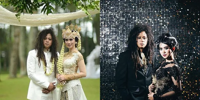 FOTO: Pernikahan Yoda Idol di Hutan, Gaya Masih Tetap Rocker