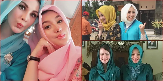 FOTO: Persahabatan Arumi dan Si Cantik Istri Wabup Trenggalek
