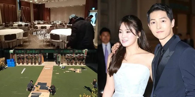 FOTO: Persiapan Venue Pernikahan Song Joong Ki - Song Hye Kyo