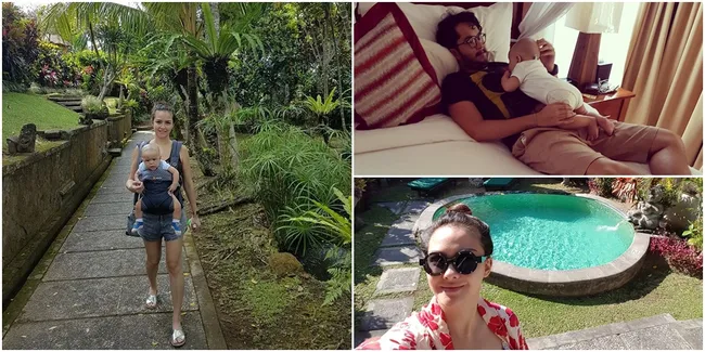 FOTO: Pertama Liburan, Putra Revalina S Temat Diajak ke Bali