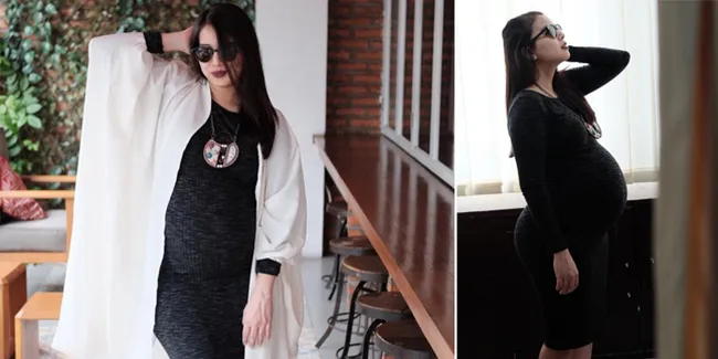 FOTO: Perut Buncit, Bumil Tya Ariestya Makin Cantik & Stylish