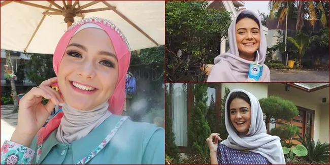 FOTO: Pesona Cantik Amanda Rawles Dalam Balutan Kerudung & Hijab