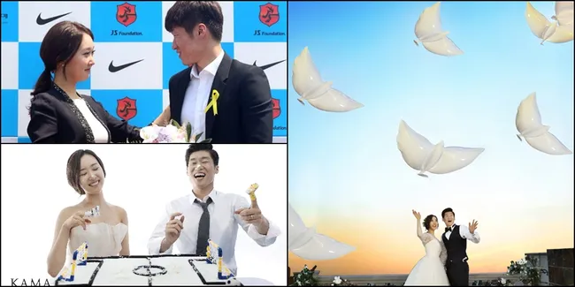 Foto Pre-Wedding Park Ji Sung Bertema Sepak Bola