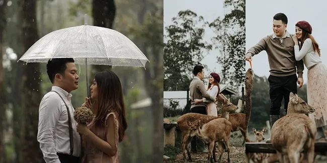 FOTO Prewed Jessica Vania - Echa Soemantri, Syahdu Berhias Hujan