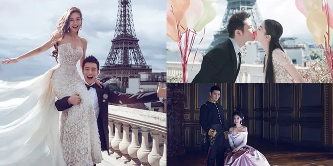 FOTO: Prewed Penuh Cinta Nan Mewah Angelababy - Huang Xiaoming