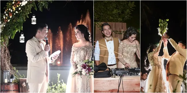 Momen Manis Resepsi Ardina Rasti - Arie, Peluk Cium Romantis