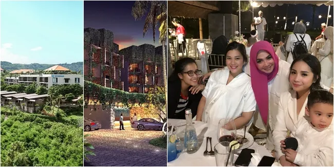 FOTO Resmikan Hotel Mewah di Bali, Rieta - Nagita - Rafathar Seru