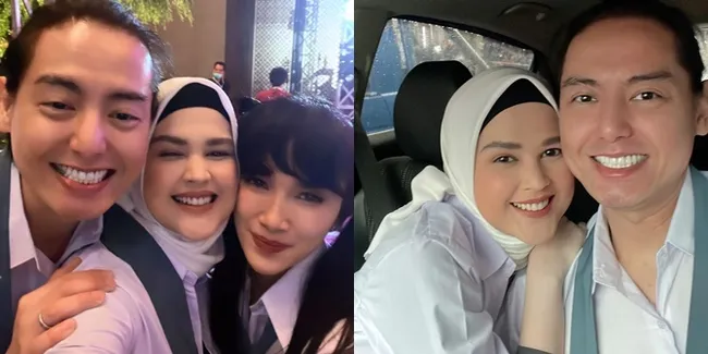 Foto Roger Danuarta dan Cut Meyriska di Pesta Ultah Ussy Sulistiawaty, Bagai Pasangan Anak SMA Lagi Kasmaran