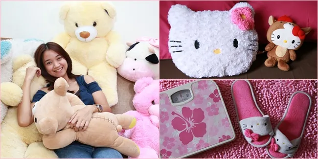 FOTO: Rumah Vanda Rainy, Super Cute Penuh  Boneka & Hello Kitty!