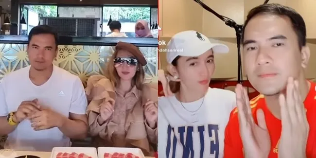 Foto Saipul Jamil dan Indah Sari yang Selalu Bersama Tak Peduli Hujatan, Temani Kerja Hingga Sahur