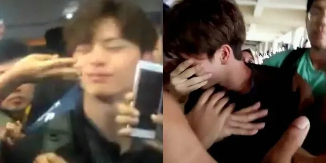 Foto Sambut Kedatangan Sungjae di Padang, Fans Dianggap Tak Sopan