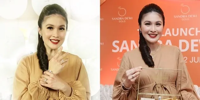 Foto Sandra Dewi Rilis Brand Perhiasan, Atas ke Bawah Berkilau