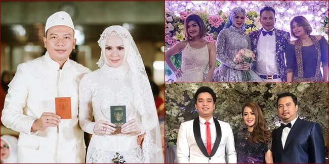 FOTO: Sederet Artis di Nikahan Vicky - Angel Lelga, Glamour!