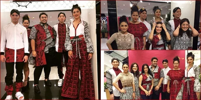 FOTO: Sederet Artis Top Kenakan Canting Merah Karya Ivan Gunawan