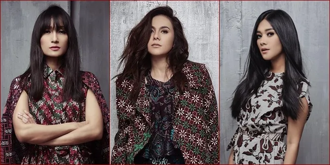 FOTO: Sederet Muse Cantik Dalam Balutan Batik Karya Barli Asmara