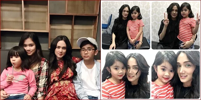 FOTO: Segera Punya Adik, Safeea Makin Lengket ke Mulan Jameela