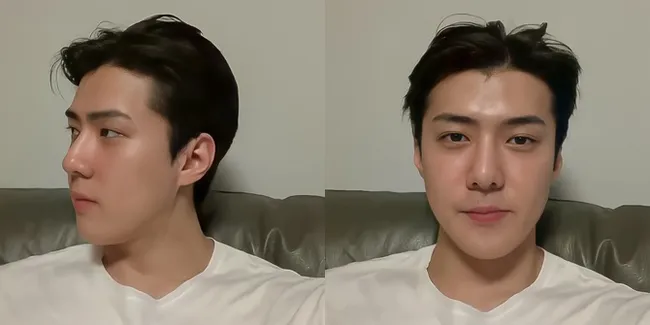 Foto Sehun EXO Live IG Pakai Kaos Putih, Nggak Sampai Semenit Tapi Bikin Mleyot