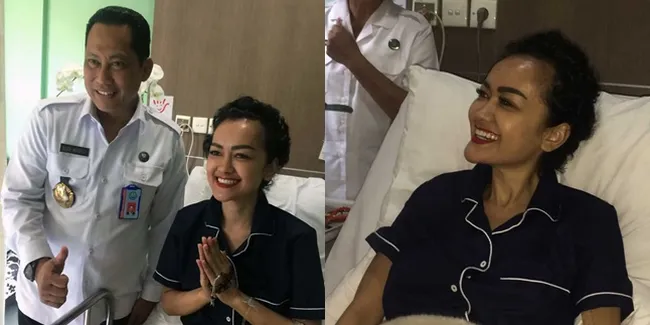 FOTO Senyum Ceria Jupe Duta Anti Narkoba Saat Dijenguk Kepala BNN