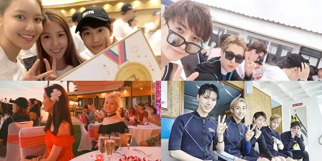 FOTO: Seru & Hot, Liburan Bersama Ala Artis SM Ent di Hawaii