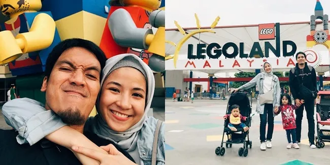 FOTO: Seru! Desta dan Natasha Rizki Ajak Anak Bermain di Legoland