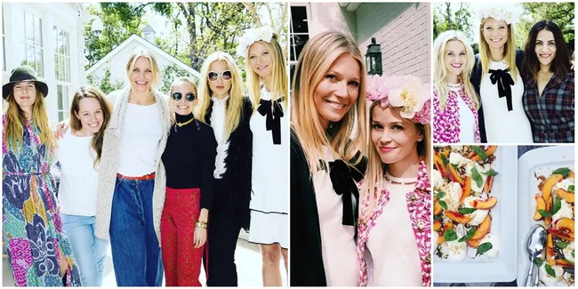 FOTO: Seru! Para Sosialita Hollywood Kumpul Untuk Lunch Bareng