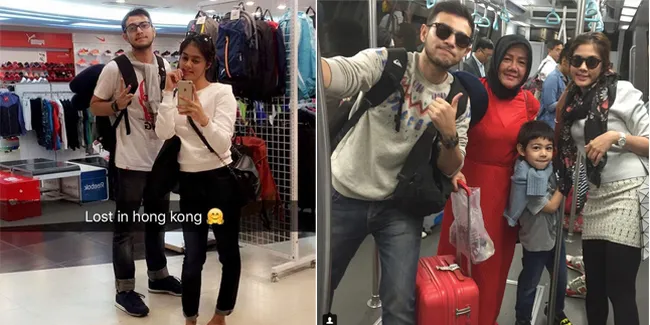 FOTO: Seru! Rifky Balweel & Pacar Ajak Arsen Liburan ke Hongkong