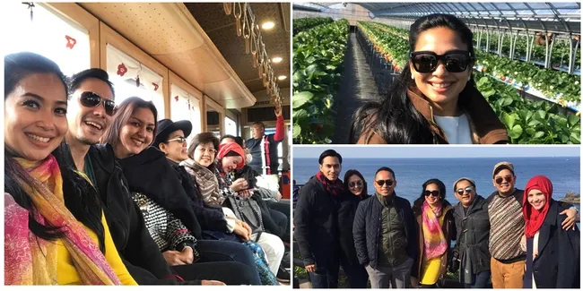 FOTO: Serunya Liburan Feny Rose ke Jepang, Bareng Rekan Artis