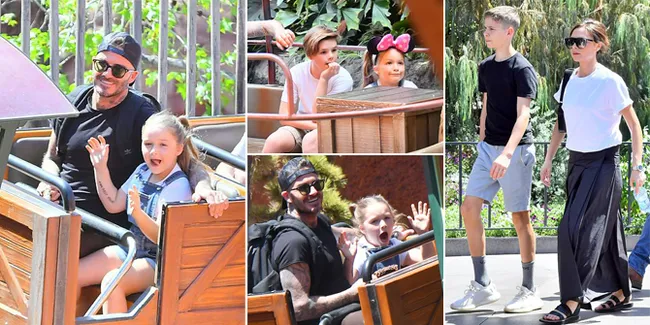 FOTO: Serunya Liburan Harper Beckham & Keluarganya ke Disneyland