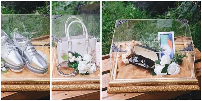 FOTO Seserahan Tasya Kamila, iPhone X Sampai Tas Dior dan Coach