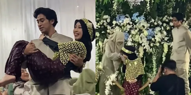 Foto Siraman Adiba Khanza Sebelum Menikah, Gemes Banget Digendong Abidzar Al Ghifari