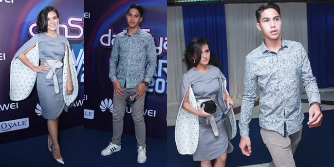 FOTO: So Sweet! El Rumi Gandeng Marsha Aruan Pakai Baju Couple