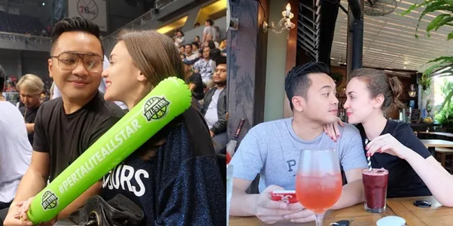 FOTO: So Sweet! Momen Kemesraan Rianti Cartwright dan Sang Suami