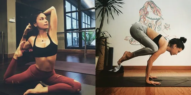 FOTO: Sophia Latjuba Bikin Iri Dengan Tubuh Indahnya Saat Yoga