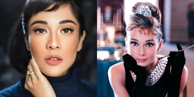FOTO: Stunning! Make-up Sempurna Dian Sastro Mirip Audrey Hepburn